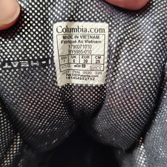 Columbia Bugaboot Size 7 Black 400g Waterproof Insulated Winter Boots - Picture 10 of 16